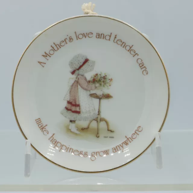 Holly Hobbie Flower Vase A Mother's Love 4" Lasting Treasures Porcelain Plate 19