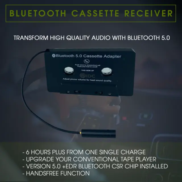 Adaptateur adaptateur récepteur audio musique Bluetooth lecteur cassette dongle 4 fourgonnettes 2
