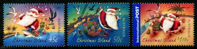 2007 Christmas Island Christmas Issue Set Of 3 Stamps MNH, Clean & Fresh