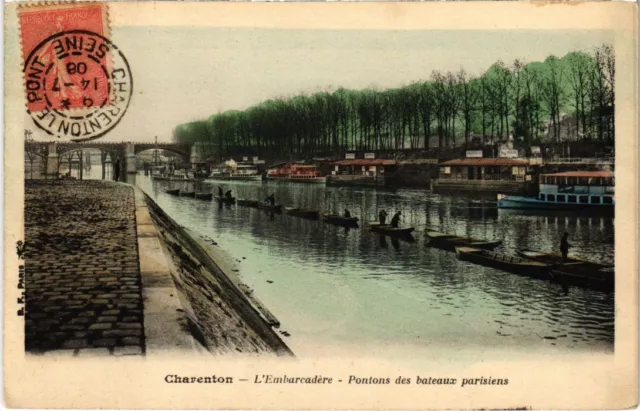 CPA AK Charenton L'Embarcadere, Pontons des Boats FRANCE (1282214)