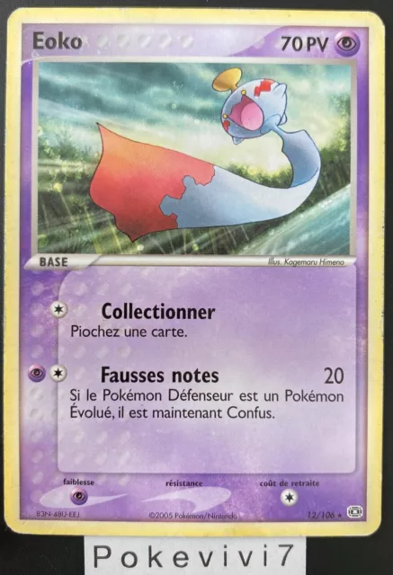 Carte Pokemon EOKO 12/106 Rare Bloc EX EMERAUDE FR OCCASION