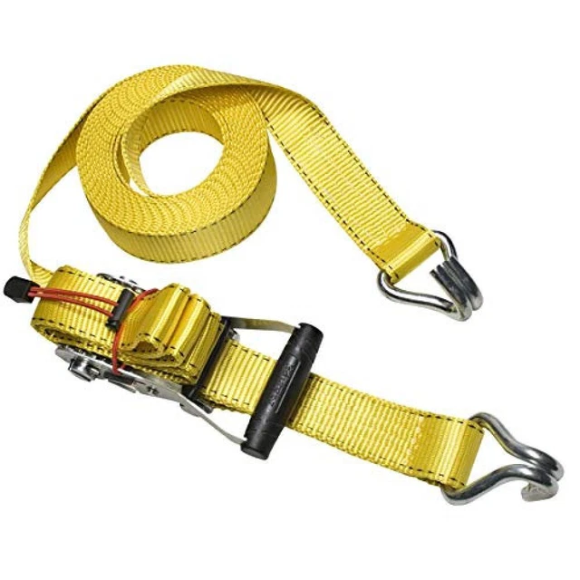 (TG. 8.25 m) Master Lock 3059EURDAT Cinghie di Fissaggio con ganci a J, Giallo,