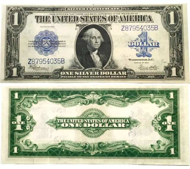 $1 1923 XF  Silver Certificate RARE CURRENCY OLD CURRENCY VERY FINE Z SERIES