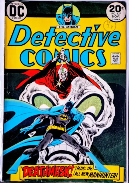 DETECTIVE #437 FN BATMAN 1st Appearance Of The New Manhunter JIM APARO ART 1973
