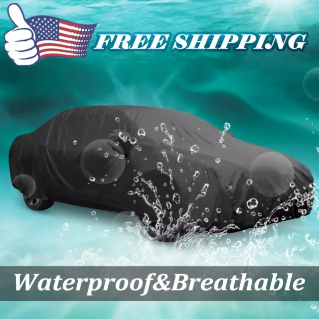 Stormproof Waterproof Breathable Black SUV Car Cover For Honda Accord 1976-2014