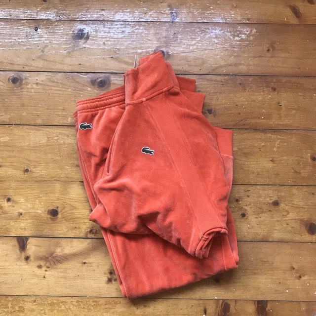 Lacoste tracksuit orange cheap