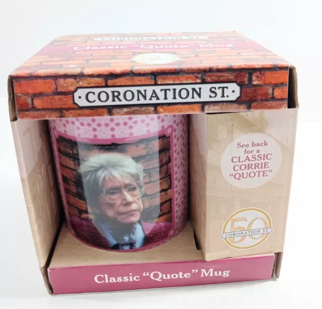 Coronation Street 50 Years Classic "Quote" Mug Collectable TV NEW! 2