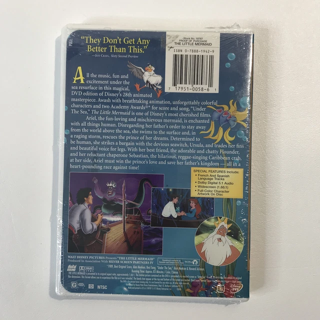 Lot of 4 Disney Limited Issue DVDs LITTLE MERMAID Pinocchio JUNGLE BOOK 3
