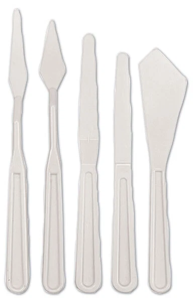 Juego de 5 cuchillos de plástico paleta