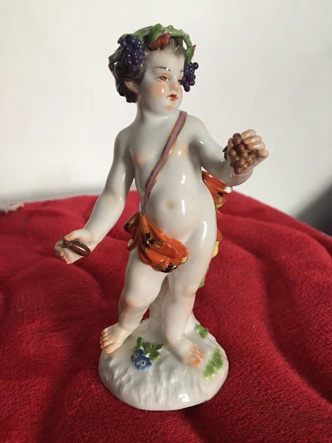 Meissen - Figurine d'allégorie Meissen de l'automne.  Numéro de modèle 2716.