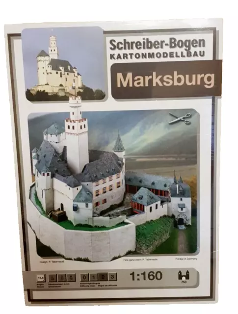 + KARTONMODELL Marksburg  SCHREIBER-BOGEN 753   Modèle en Papier