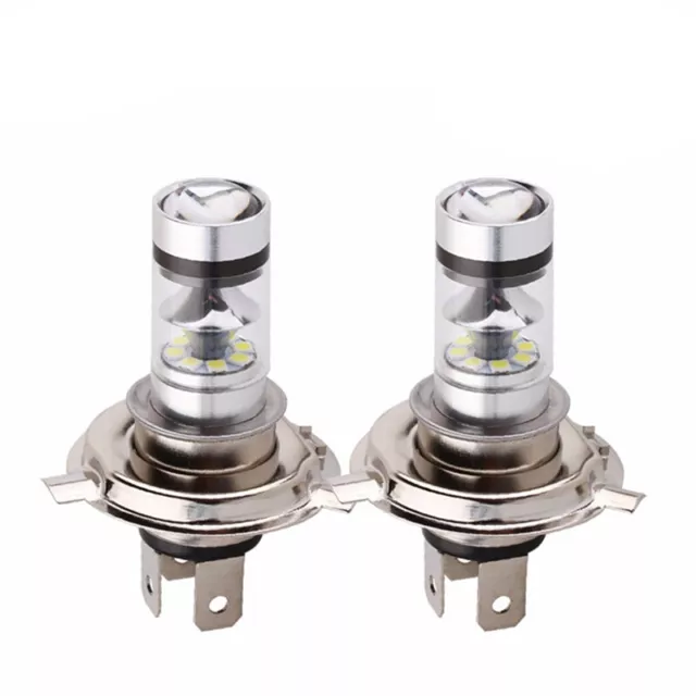 H4 100W 20 LED Ampoule Haut/Bas Faisceau HID 6000K Blanc Phare De Moto 3