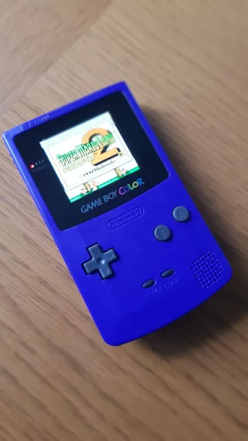 Console - Game Boy Classic (Blue) (BACKLIT) - Super Retro - Game Boy
