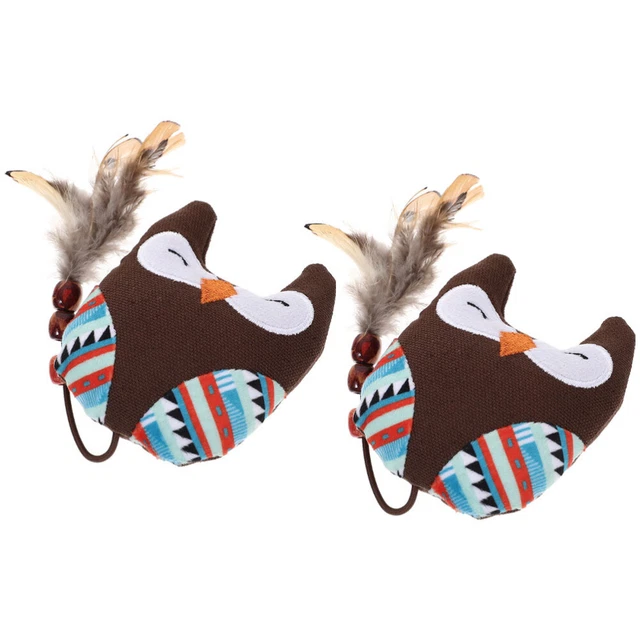 2 Piezas Interactivo Dulce Dibujos Animados Gato Juguete de Peluche,