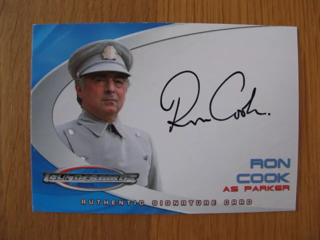 Autograph Card Thunderbirds Ron Cook