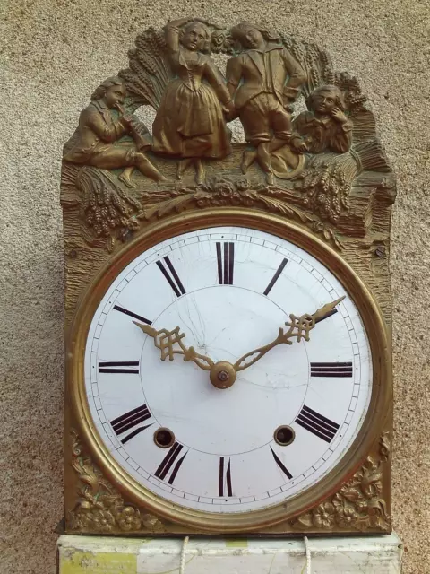 Mouvement Ancien Comtoise Pendule Horloge Clock Uhr Orologio Rologio Klok (3)