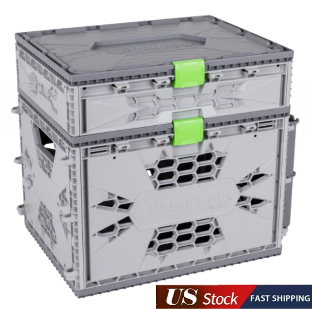 Outdoors Tuff Krate Premium Storage Crate 455TKP Gray  Fast shipping