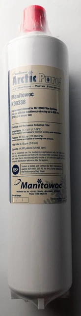 Manitowoc K00338 Arctic Pure 1 Micron AR-10000 Replacement Ice Maker Filter