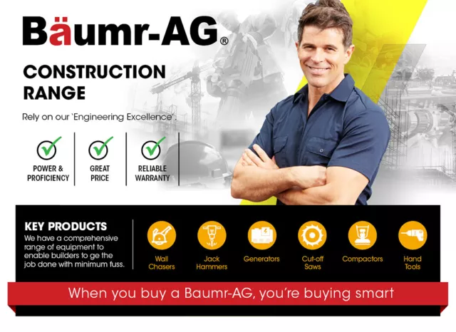 BAUMR-AG Wall Chaser and Vacuum Combo Dust Collector Concrete Chasing Machine 2