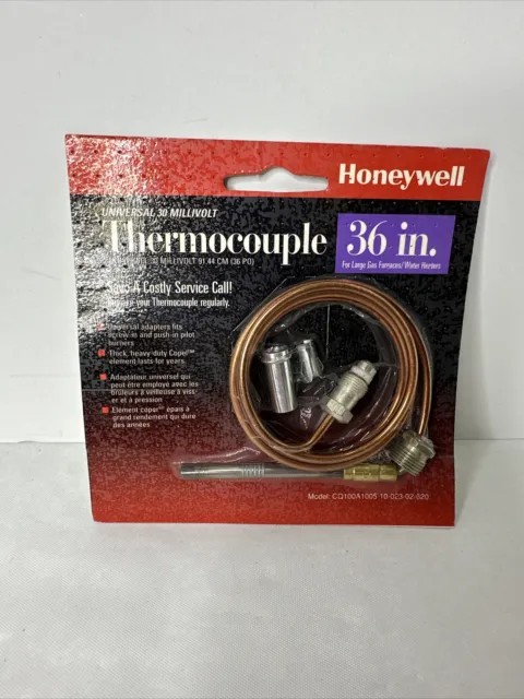 Honeywell 36" Universal Thermocouple Model CQ100A1005 NEW and Sealed