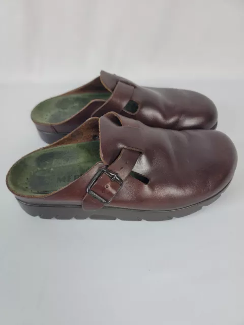 MEPHISTO ZAVERIO LEATHER Clogs Mules Slip-on Comfort Shoes Sz 42 $48.00 ...