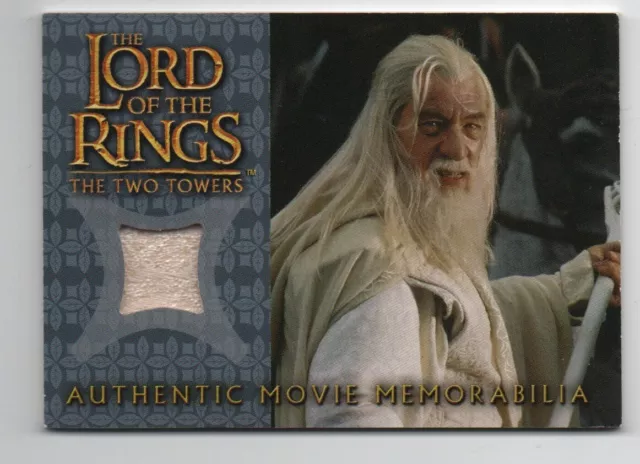 Lord of the Rings Gandalf the White costume memorabilia card by Topps