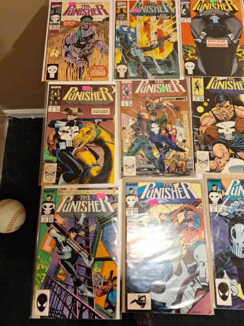 Marvel Punisher Comic Lot 70 Comics - Regular 1, War Journal, War Zone 1980s+