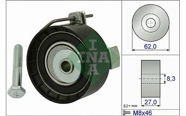 INA Galet tendeur pour MAZDA 2 531 0813 10 - Pièces Auto Mister Auto
