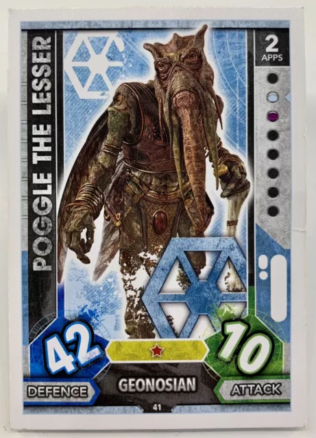 2017 Topps Star Wars Force Attax Universe #41 Poggle the Lesser Card
