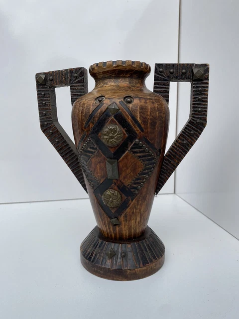 BELLE CARAFE CRUCHE pichet en barbotine signé JARS FRANCE Décors Raisin