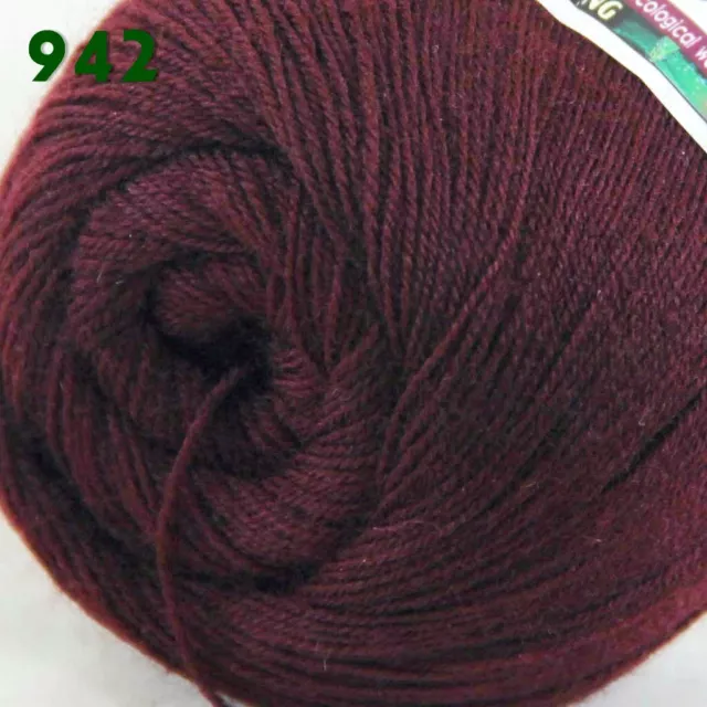 Sale 1 Ballsx50gr LACE Rugs Acrylic Wool Cashmere Hand Crochet Knitting Yarn 942