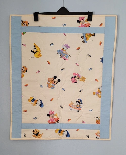 Babybettwäsche Baumwolle Bettbezug für Kinderbett Mickey Donald & Goofy 76 x 64 cm