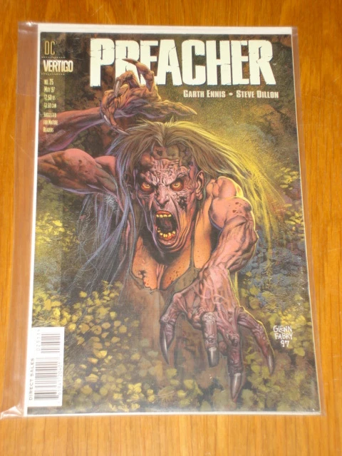 Preacher #25 Vol 1 Dc Vertigo Comic Garth Ennis Fabry Origin Of Cassidy May 1997