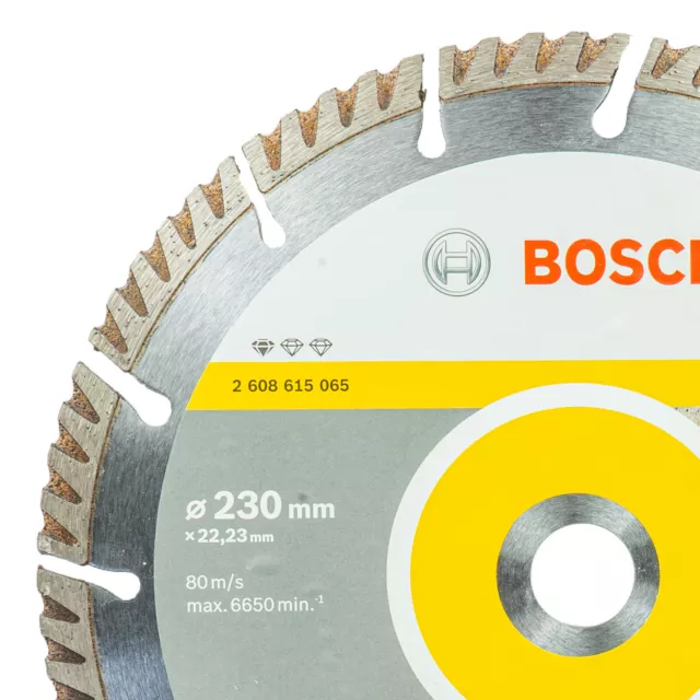 Bosch Diamant Trennscheibe Ø 230 x 22,23 mm, für Beton & Mauerwerk, Universal 3