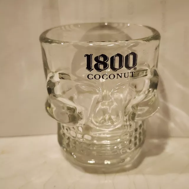 Jose Cuervo 1800 Coconut Tequila Skull Shot Glass - BRAND NEW, NEVER USED!