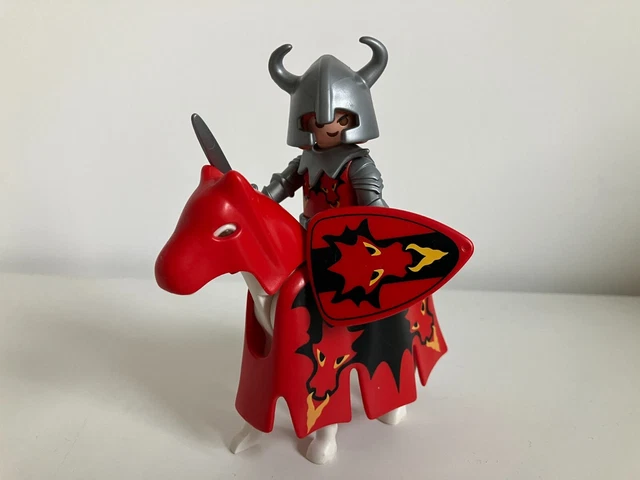 PLAYMOBIL CHÂTEAU MÉDIÉVAL dragon chevaliers canon hache bouclier 22