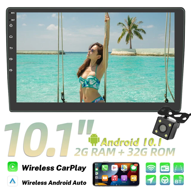 Android 10.1 Double 2Din 10.1" Car Stereo Apple CarPlay Auto Radio GPS Navi WiFi