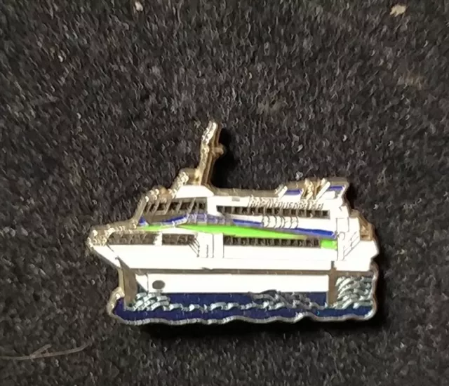 RARE PINS  BATEAU NAVIRE BOAT SHIP Ferry CROISIERE TRANSMEDITERRANEA