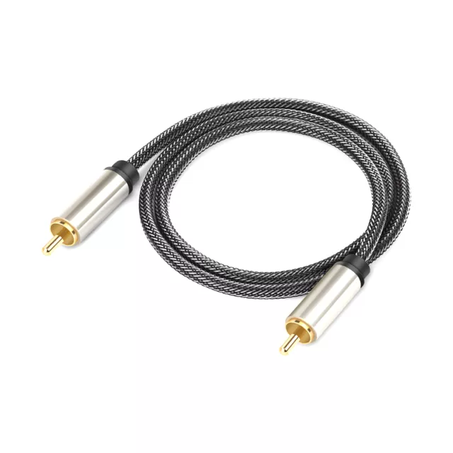 HIFI 5.1 Coaxial Coax Video SPDIF TV Amplifer Audio Cable RCA To RCA Male Home