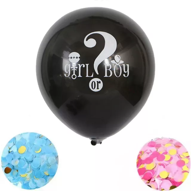 18"/36" Gender Reveal Balloon Set Baby Shower Decoration Boy or Girl Confetti UK