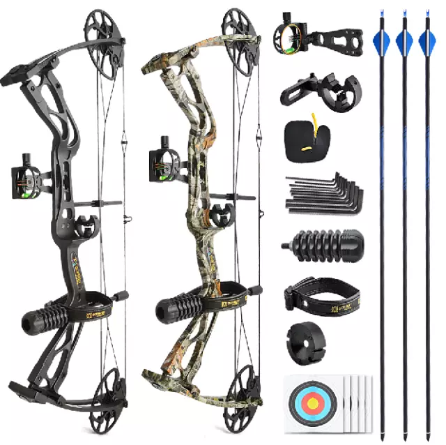 Sanlida Archery Dragon X8 Compound Bow Set 0~60lbs Shooting Arrow Sight Kit