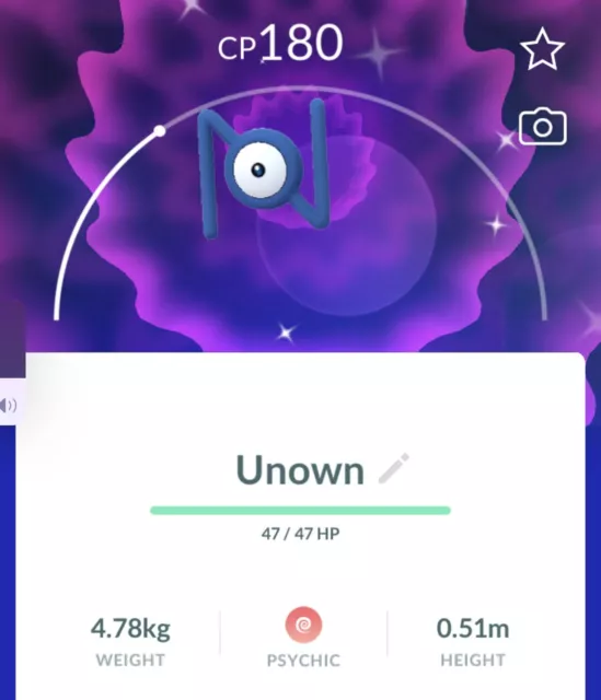 Pokemon Go Trading Unown Rare letter ( Q ) read description below