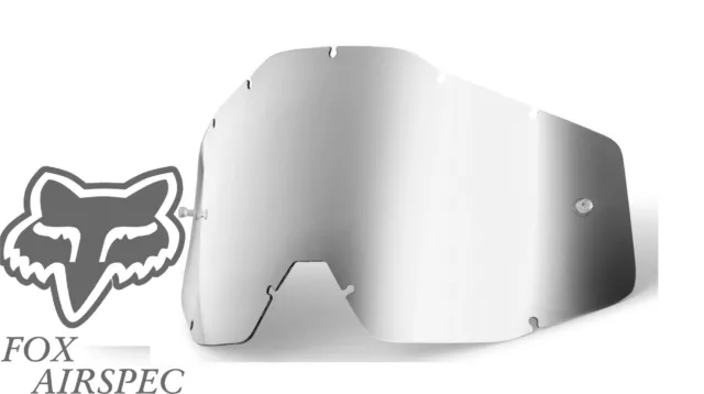 Goggle Shop Détachable Lentille Pour Fox Airspec Lunettes Motocross - Argent