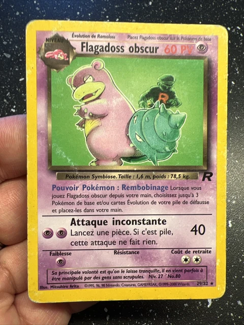 Pokemon Card Wizards Team Rocket Flagadoss Obscure 29/82vf en French Rare