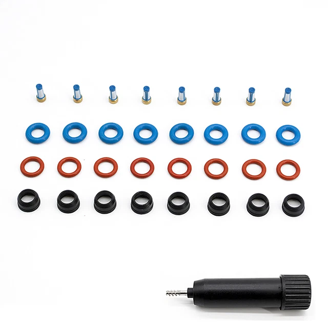 V8 FUEL INJECTOR Repair Seal Kit For Chevy Silverado GMC Sierra 1500