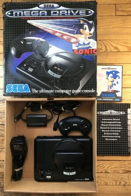 PACK CONSOLE SEGA Megadrive Sonic 1 The Hedgehog Complet Manette Jeu ...
