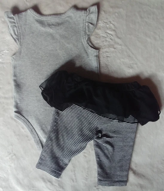 Carters baby girl sleeveless shirt and ballerina pants 3 months infant new 2