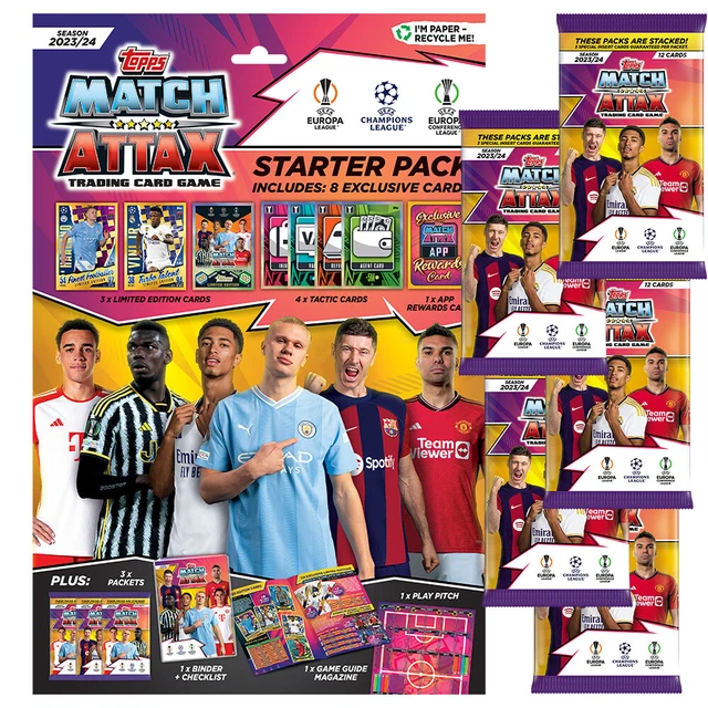 Champions League 2023/24 - Carte collezionabili - 1 antipasto + 5 booster