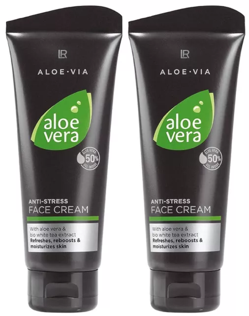 LR Aloe VIA Aloe Vera Men Anti Stress Cream Anti-Stress Creme 2x 100ml