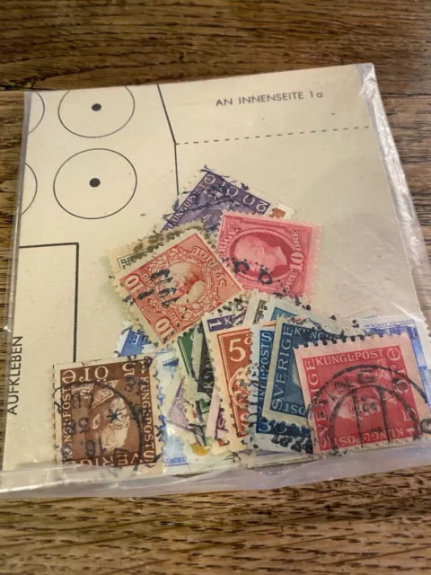 Briefmarken Konvolut Schweden